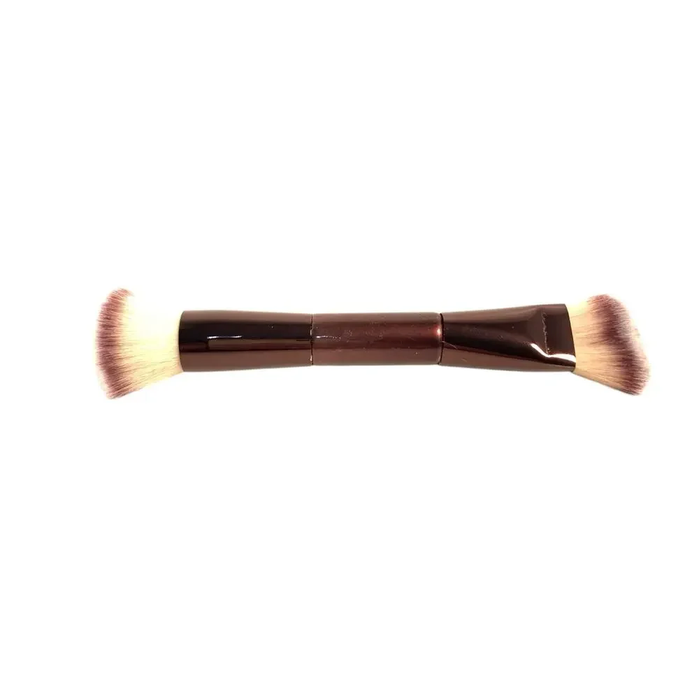 Dual End Makeup Brush New, Bronze Lacquer